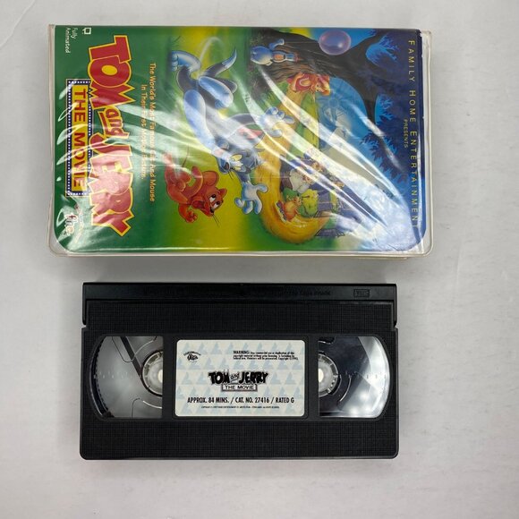 Family Home Entertainment Tom & Jerry The Movie VHS Tape Clamshell Case Family - Picture 5 of 9
